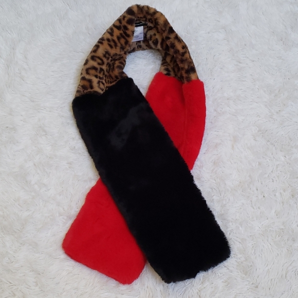 INC International Concepts Accessories - INC Colorblock faur fur muffler scarf